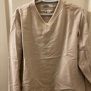Tommy Hilfiger Light Tan V-Neck Golf Sweater